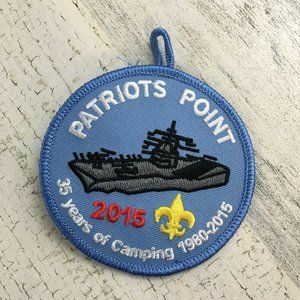 Patriots Point 2015 Boy Scouts Patch Badge Cub Scout 35 Years of Camping 2015